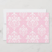 Brunette Girl First Community Damask Kaart (Achterkant)