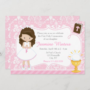 Brunette Girl First Community Damask Kaart