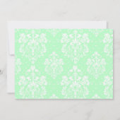 Brunette Girl First Community Damask Kaart (Achterkant)