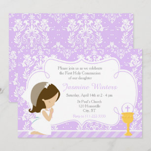 Brunette Girl First Community Damask Kaart