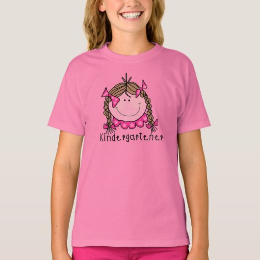 Brunette Girl Kindergarten Tshirts en Gifts (Voorkant)