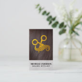Brunette Hair | Haar stylist schaar Visitekaartje (Staand voorkant)
