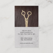 Brunette Hair | Haarsalonschaar Visitekaartje (Achterkant)