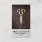 Brunette Hair | Haarsalonschaar Visitekaartje (Voorkant)