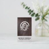 Brunette Hair | Hair Stylist | Salon Visitekaartje (Staand voorkant)