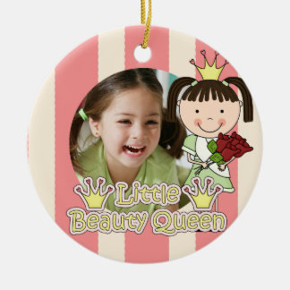 Brunette Hair Little Beauty Queen Keepomwille Keramisch Ornament
