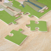 Brunette He is Risen Easter Legpuzzel (Zijkant)