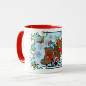 Brunette Kerst Present Fairy Mok (Voorkant links)