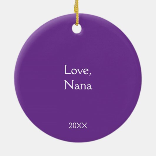 Brunette Kerstmis Ballerina Ceramic Ornament (Achterkant)