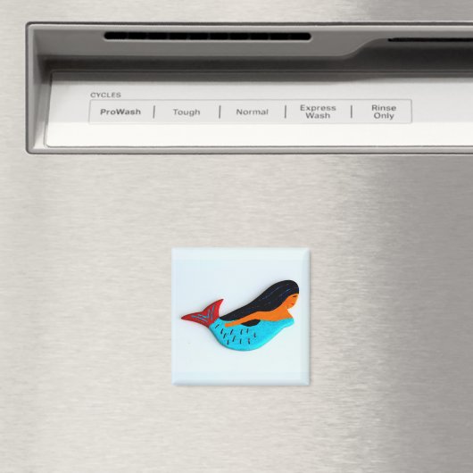 brunette mermaid magnet (Insitu (Vaatwasser))