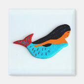 brunette mermaid magnet (Voorkant)