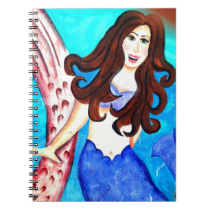 brunette mermaid notitieboek