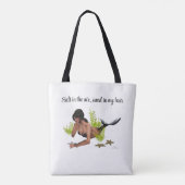 Brunette Mermaid with Starfish Canvas tas (Achterkant)