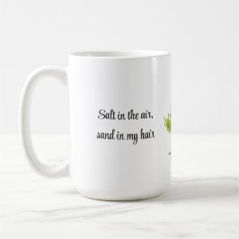 Brunette Mermaid with Starfish Coffee Mok