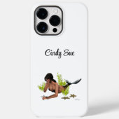 Brunette Mermaid with Starfish iPhone / iPad case (Achterkant)