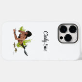 Brunette Mermaid with Starfish iPhone / iPad case (Achterkant (horizontaal))