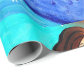 brunette mermaid wrappers cadeaupapier (Rol Hoek)