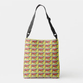 brunette mermaids crossbody tas (Achterkant)