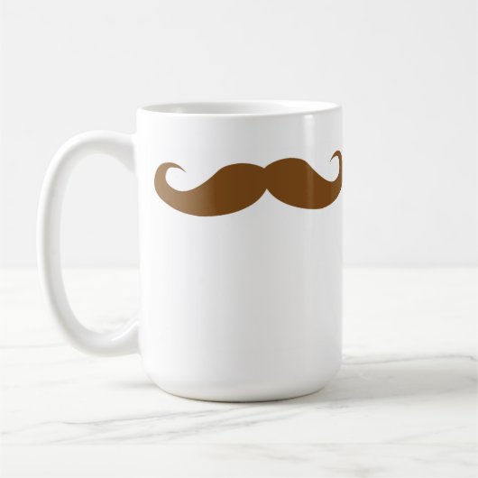 Brunette Mustache Koffiemok (Links)