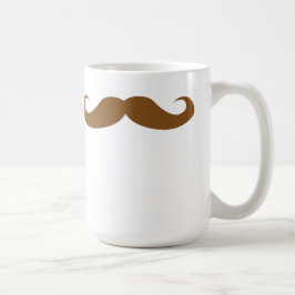 Brunette Mustache Koffiemok