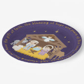 Brunette Natitivity Scene Paper Bord (Gekanteld)