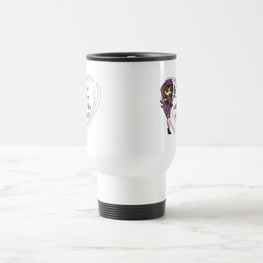 Brunette Nurse T-shirts en Gifts Reisbeker (Center)