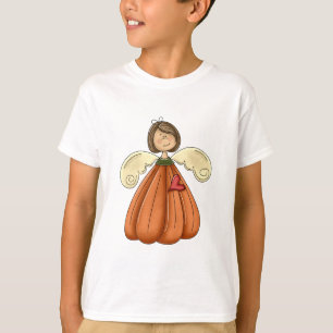 brunette pompoen engel t-shirt