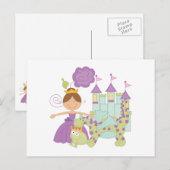 Brunette Princess Briefkaart (Voorkant / Achterkant)