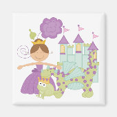 Brunette Princess Magneet (Voorkant)