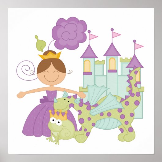 Brunette Princess Poster (Voorkant)