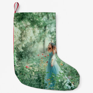 Brunette Princess: Sprookjesbos Waterverf Kleine Kerstsok