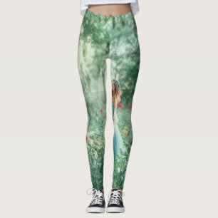 Brunette Princess: Sprookjesbos Waterverf Leggings