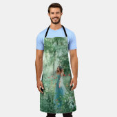 Brunette Princess: Sprookjesbos Waterverf Schort (Gedragen)