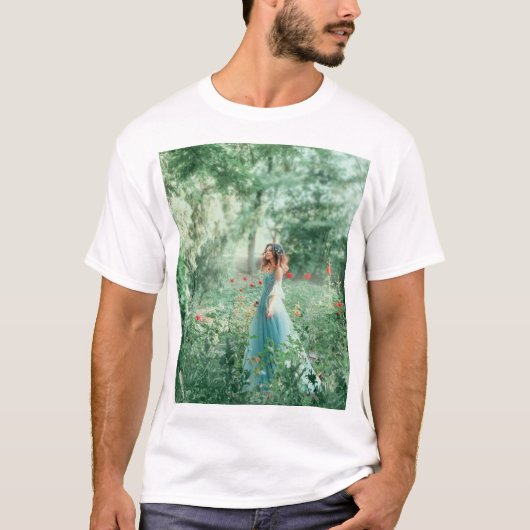 Brunette Princess: Sprookjesbos Waterverf T-shirt (Voorkant)
