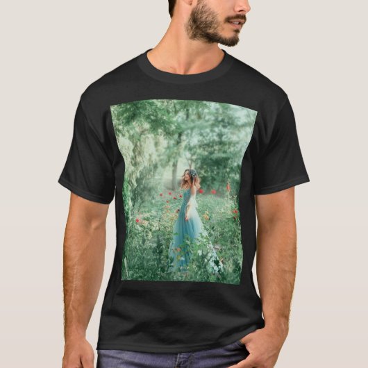 Brunette Princess: Sprookjesbos Waterverf T-shirt (Voorkant)