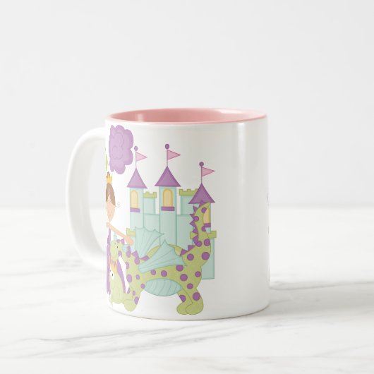 Brunette Princess Tweekleurige Koffiemok (Voorkant links)