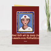 Brunette RN - Happy Nurses Week card (2) Kaart (Achterkant)