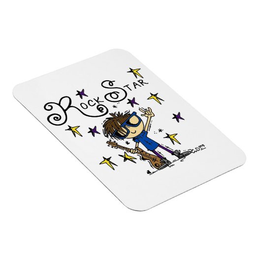Brunette Rock Star Magneet (Rechterzijde)