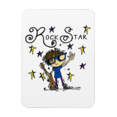 Brunette Rock Star Magneet (Verticaal)