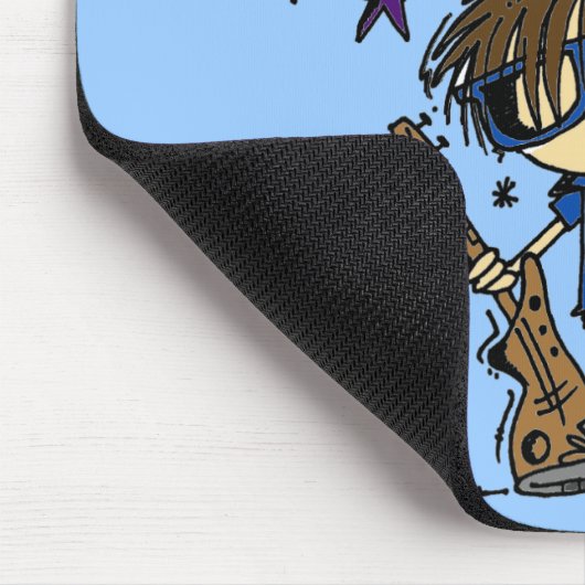 Brunette Rock Star Muismat (Hoek)