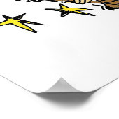 Brunette Rock Star Poster (Hoek)