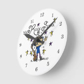 Brunette Rock Star Ronde Klok (Hoek)