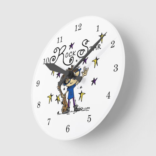 Brunette Rock Star Ronde Klok (Hoek)