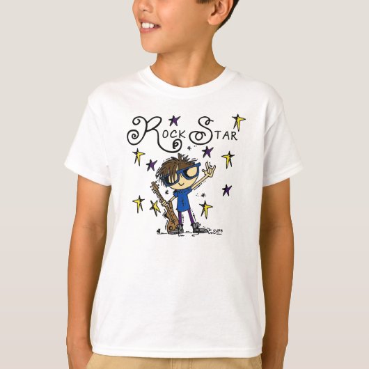 Brunette Rock Star T-shirt (Voorkant)