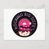 Brunette Rocking Big Sister Briefkaart (Voorkant)