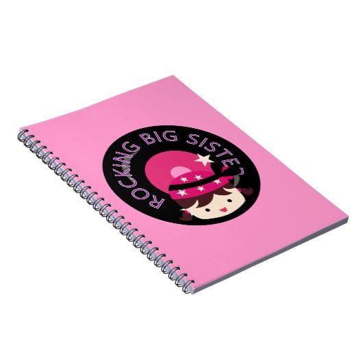 Brunette Rocking Big Sister Notitieboek (Rechterzijde)