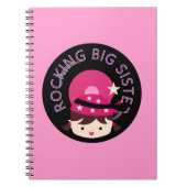 Brunette Rocking Big Sister Notitieboek (Voorkant)