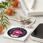 Brunette Rocking Big Sister Sleutelhanger (Voorkant Rechts)