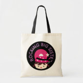 Brunette Rocking Big Sister Tote Bag (Voorkant)