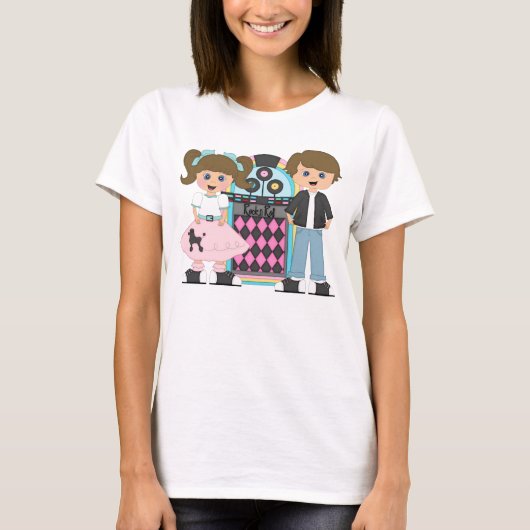 Brunette Sock Hop T-Shirt (Voorkant)